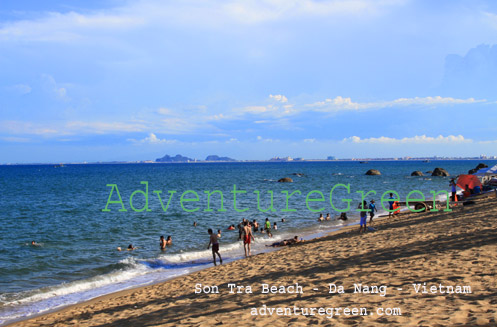 A pristine beach near Da Nang City