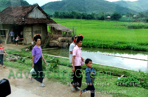 Black Thai people in Dien Bien