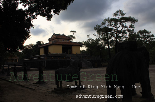 Tomb of King Minh Mang in Hue Vietnam