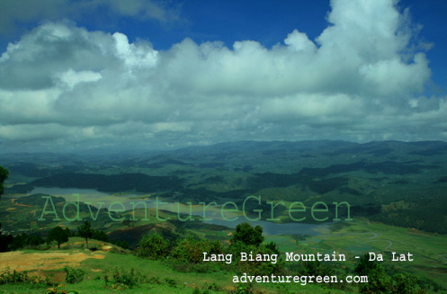 The Lang Biang Mountain in Lam Dong Vietnam