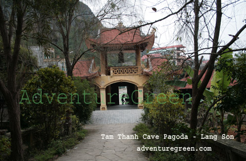 Gate to the Tam Thanh Cave in Lang Son Vietnam