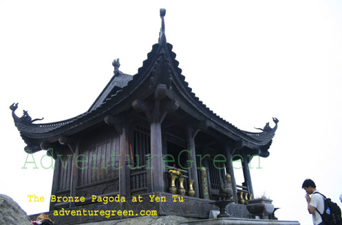 The Bronze Pagoda on the summit of Yen Tu