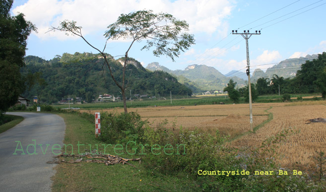 Road to Ba Be at Nam Cuong