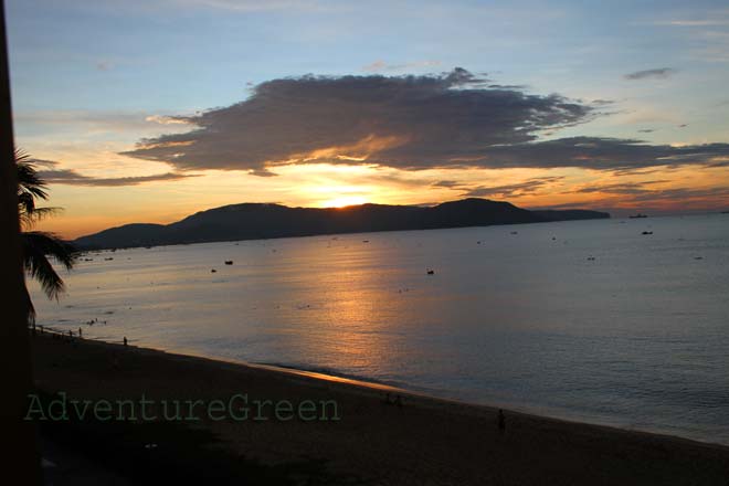 Quy Nhon Beach at sunset