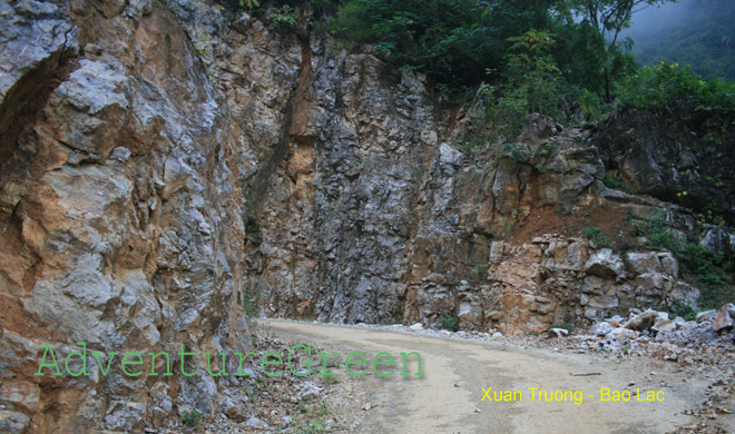Newly opened road to Xuan Truong from Bao Lac