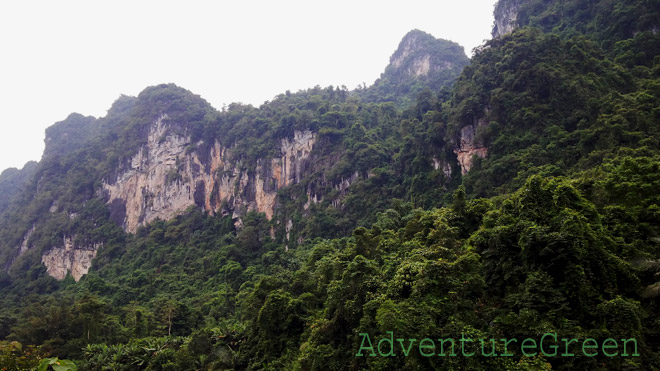 A mountain on the trek