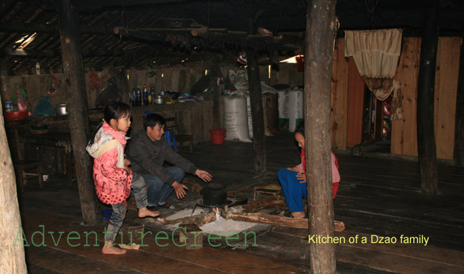 Kitchen at a Dzao's home