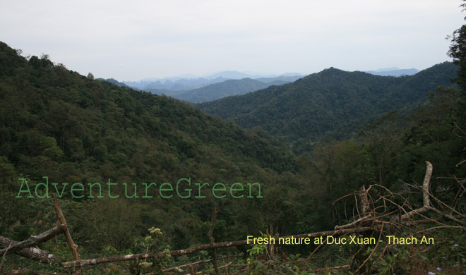 Mountains around the village