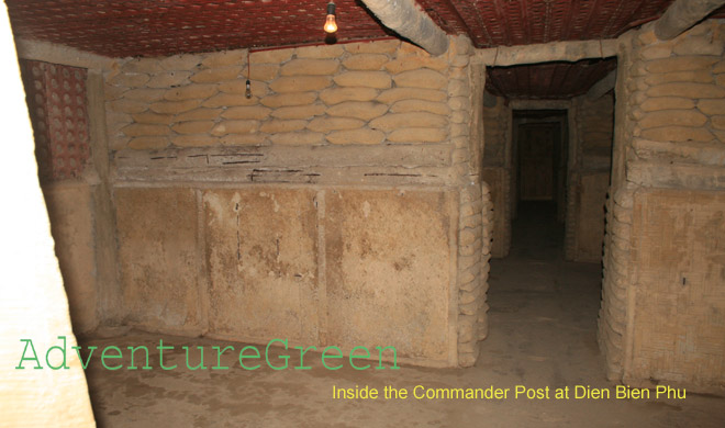 Inside the French Commander Bunker at Dien Bien Phu