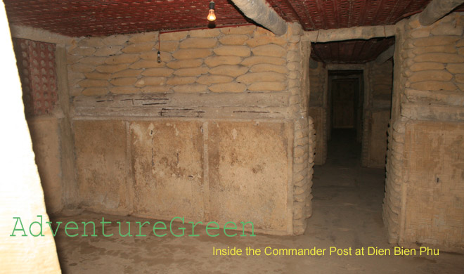 Inside the French Commander Bunker at Dien Bien Phu