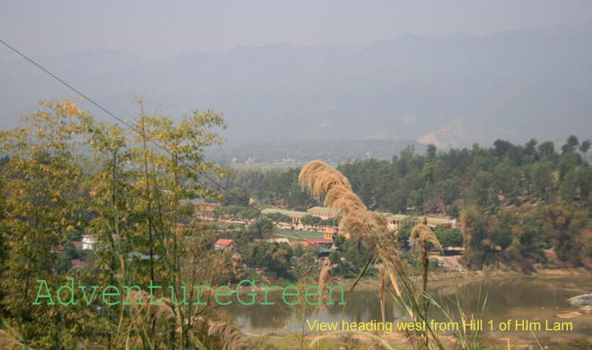 A view from Him Lam of the Nam Rom River that the Viet Minh had to cross attacking this strong point