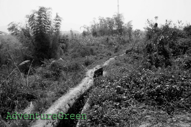 A fighting trench at Him Lam Hill, Dien Bien Phu