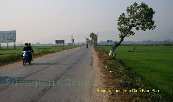 Route 279 from Dien Bien Phu to Tay Trang Border Checkpoint to Laos