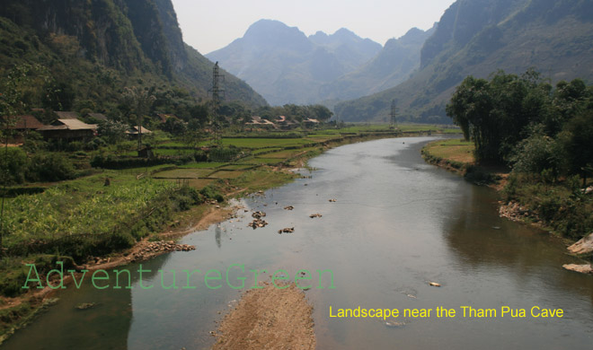 Landscape near the Tham Pua Cave, Tuan Giao