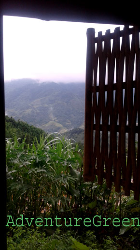 Bathroom's window open onto a nice valley