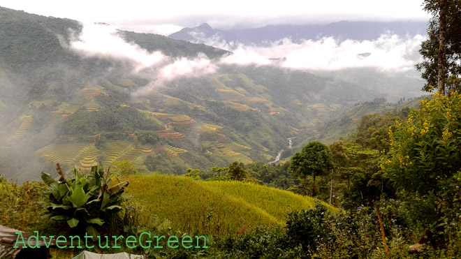 Breathtaking landscape on the trek at Hoang Su Phi