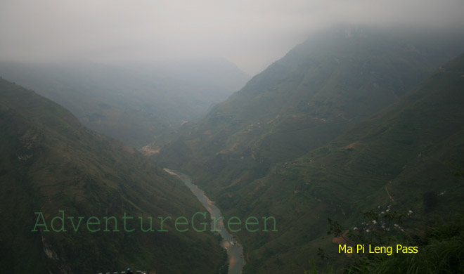 The Nho Que River viewed from the Ma Pi Leng Pass