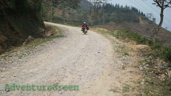 National Road 279 at Xin Man District, on this route we can travel from Ha Giang to Bac Ha District of Lao Cai Province