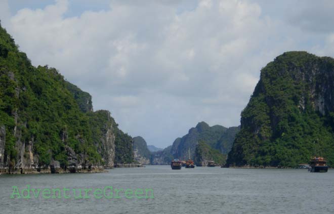 Spectacular islands on Halong Bay, Vietnam