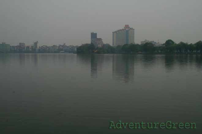 The West Lake in Hanoi on an April day