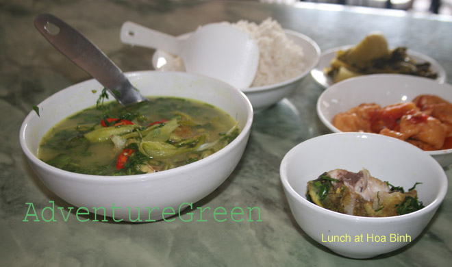 Fish broth for lunch at Hoa Binh