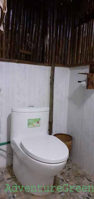 Toilet at the homestay