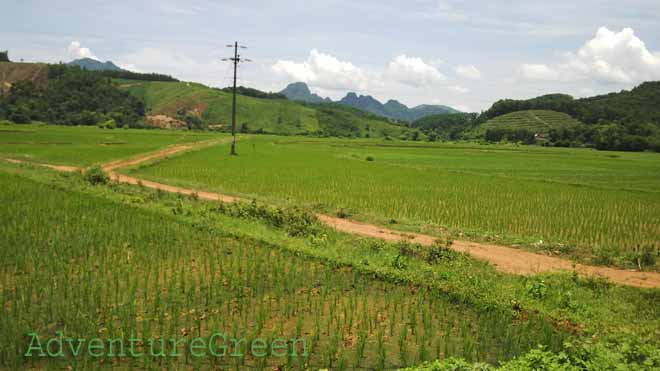 Countryside at Lac Thuy Hoa Binh, on the road between Ninh Binh and Hoa Binh