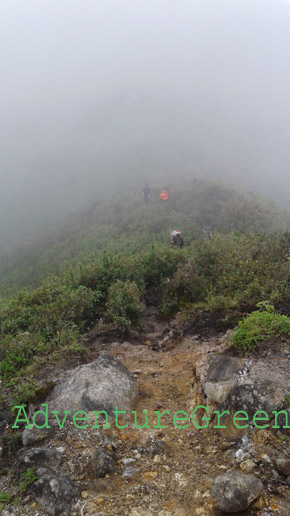 Some folk were following me when it was back to 2,800m again