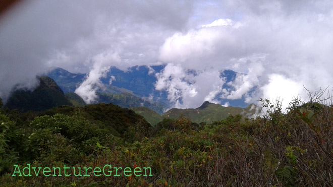 A breathtaking view of sublime mountains around the Ky Quan San (Bach Moc Luong Tu) in Bat Xat, Lao Cai Province