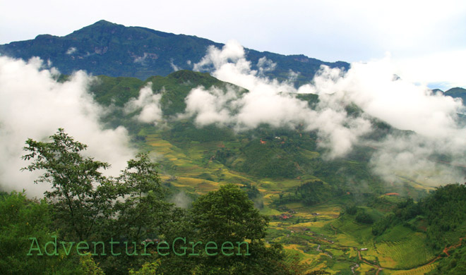 The Lao Than Mountain viewed from Sang Ma Sao, Bat Xat, Lao Cai