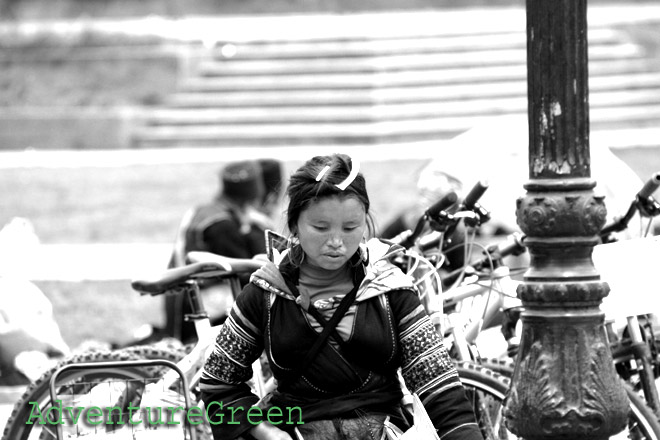 A Black Hmong lady at Sapa, Lao Cai