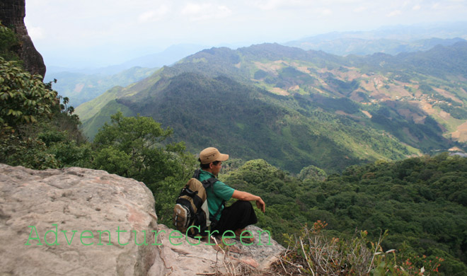 My tour guide at Pha Luong