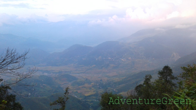 The Valley of Tu Le viewed from the Khau Pha Pass