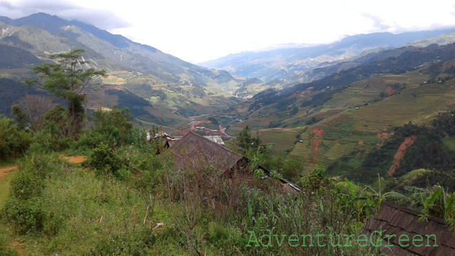 A panoramic picture of Mu Cang Chai