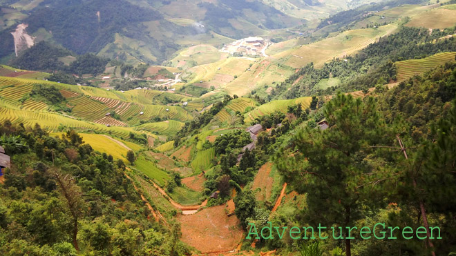 Breathtaking landscape at Mu Cang Chai