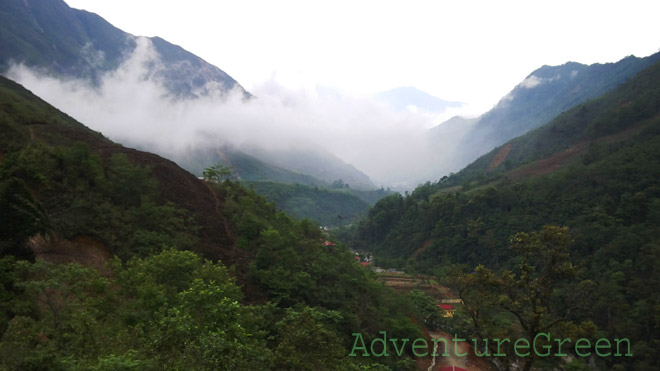 Splendid view from point where the trek starts