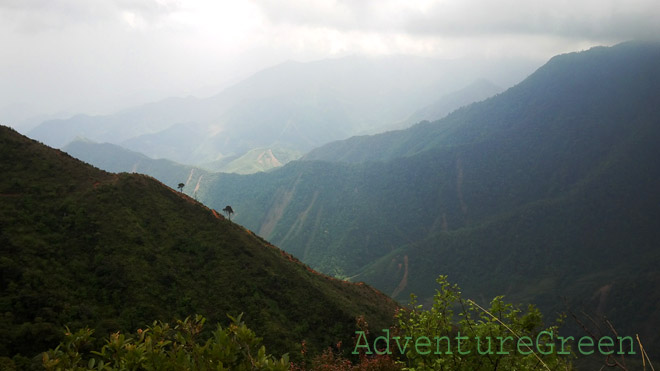 The wonderful landscape as a reward for the hard trek