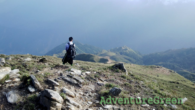 The magnificent landscape on the trekking tour to the Ta Chi Nhu (Pu Song Sung) Mountain in Yen Bai