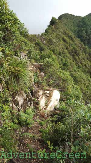 The path went up then and the winds were worse