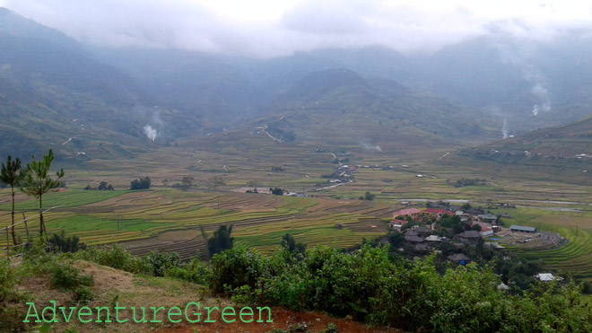 Tu Le Valley where the trekking tour to Mount Lung Cung starts