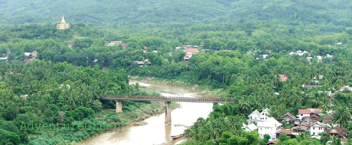 Aerial view of Luang Prabang