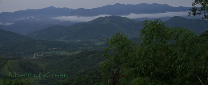 Bac Giang Vietnam in clouds
