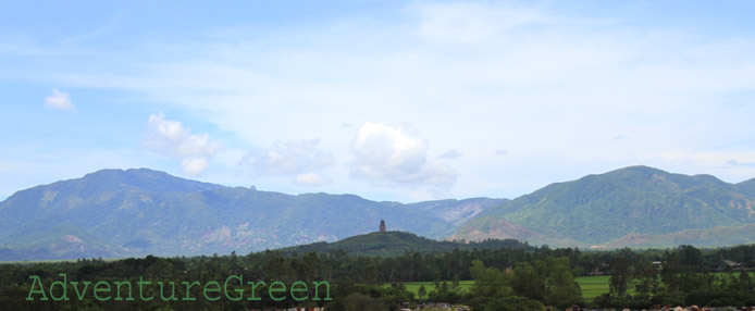 A lonely Cham Ruin in the countryside of Binh Dinh