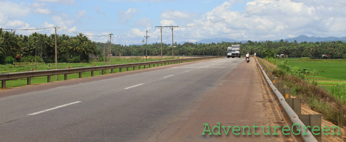 Road in Binh Dinh, Vietnam