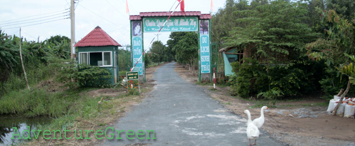 Entrance to the U Minh Ha National Park
