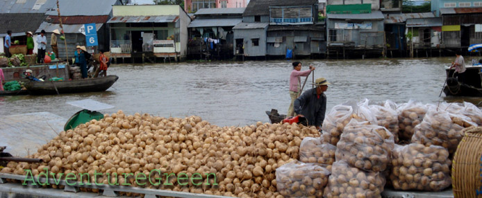 The Cai Rang Floating Market at Can Tho