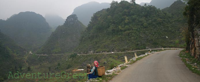 A Hmong mother and baby at Sung Tra, Dong Van Plateau, Ha Giang