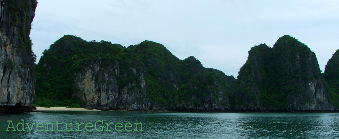 A deserted beach near the Cat Ba Island in Hai Phong, Vietnam