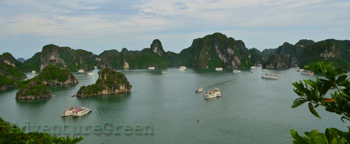 A bird's eye view of Halong Bay Islands