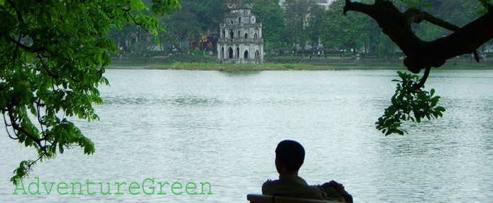 The Hoan Kiem Lake at Hanoi